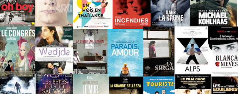 Affiche représentant un lac au crépuscule, ambiance de film d'auteur